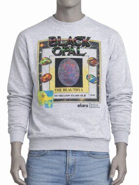 ONLINE CERAMICS | ELARA Uncut Gems Black Opal Sweatshirt in Size Small